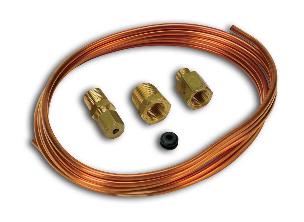 AutoMeter 3224 TUBING, COPPER, 1/8, 6FT. LENGTH, INCL. 1/8 NPTF BRASS COMPRESSION FITTINGS