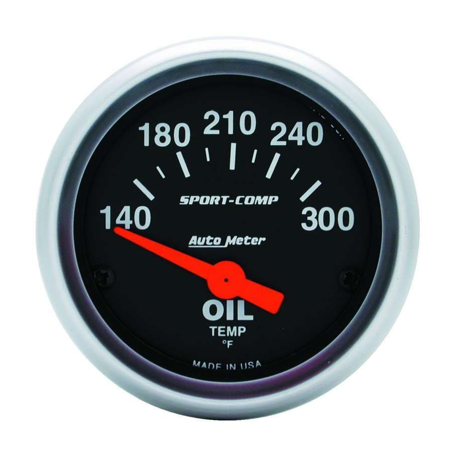 AutoMeter 2-1/16 in. OIL TEMPERATURE, 140-300 Fahrenheit, SPORT-COMP