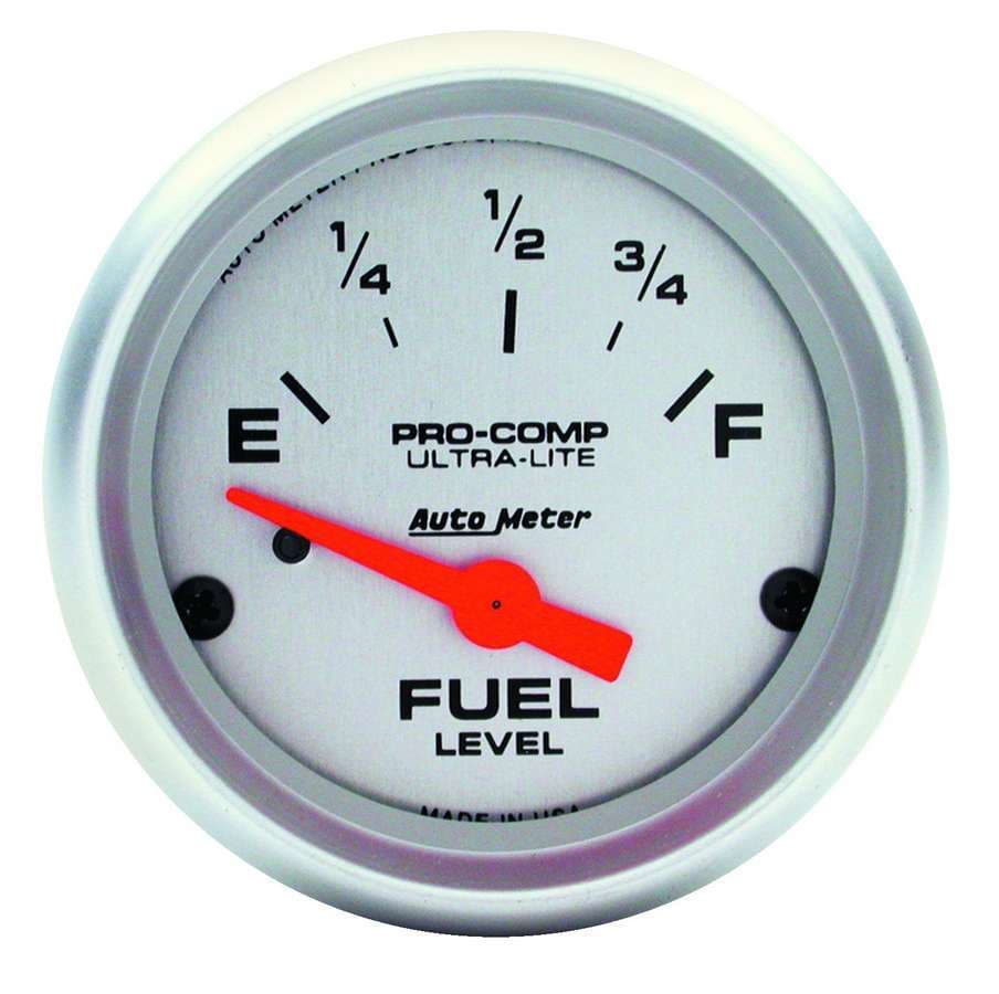 AutoMeter Gauge, Fuel Level, 2 1/16", 240OE to 33OF, Elec, Ultra-Lite