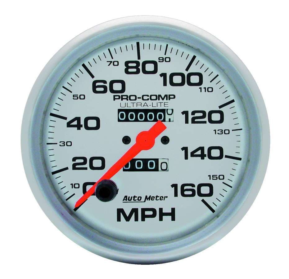 AutoMeter Gauge, Speedometer, 5", 160mph, Mechanical, Ultra-Lite
