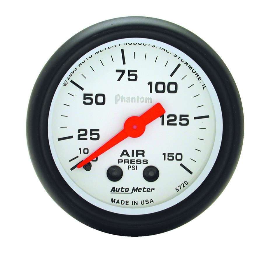 AutoMeter 2-1/16 in. AIR PRESSURE, 0-150 PSI, PHANTOM