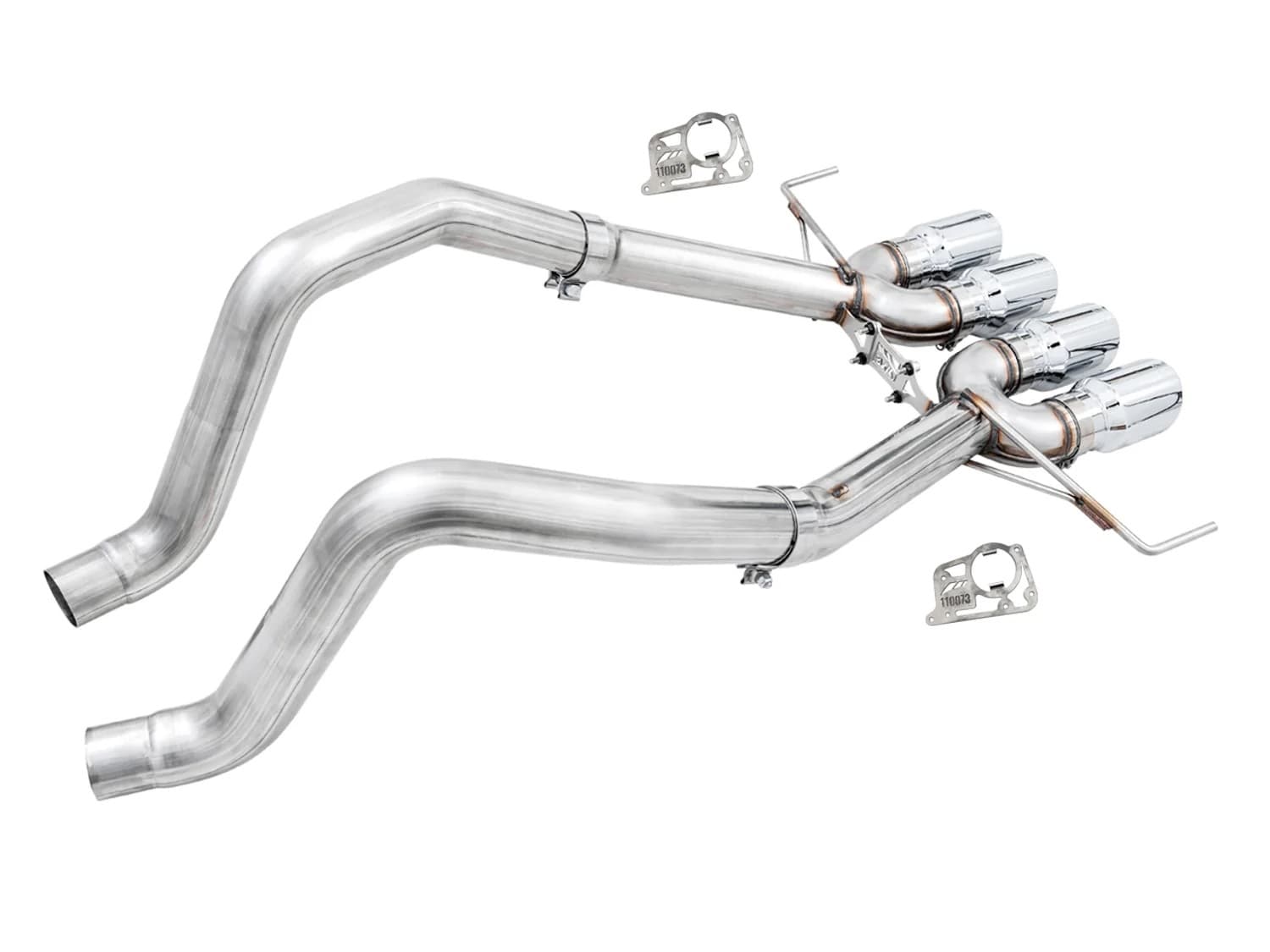 AWE Track Edition Axle-back Exhaust for C7 Corvette Z06 ZR1 Grand Sport Manual - Chrome Silver Tips