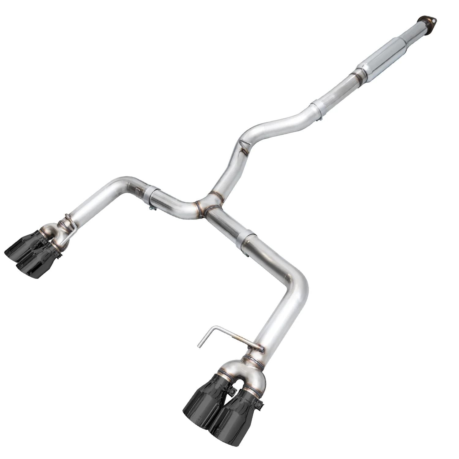 AWE Track Edition Exhaust for VA GV WRX STI Sedan - Diamond Black Quad Tips 102mm