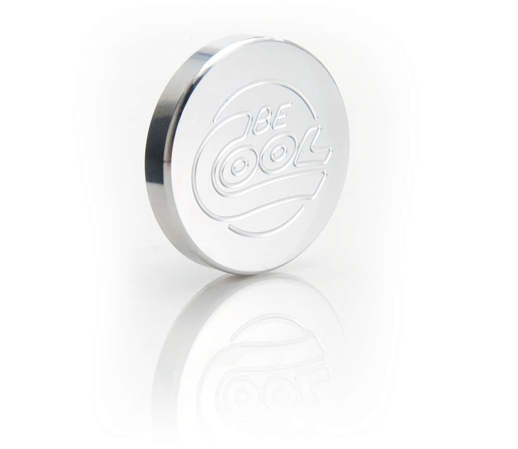 Be Cool Natural Finish Billet Aluminum Round-Style Radiator Cap Be Cool Radiator