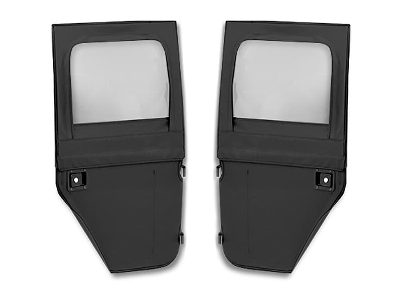 Bestop Bestop Full Fabric Rear Doors, 2-Piece - Black Twill - JT/JL 4Dr
