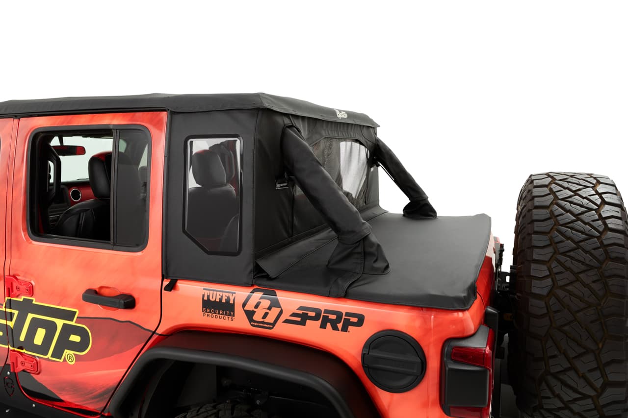 Bestop Halftop Soft Top - '07-18 Wrangler JK 4-Door (Black Twill)