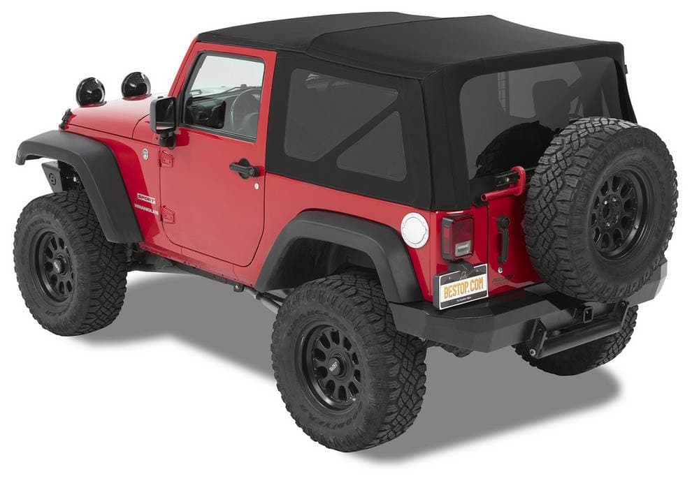 Bestop Bestop Supertop NX Twill Soft Top with Tinted Windows without Doors Black - JK 2dr
