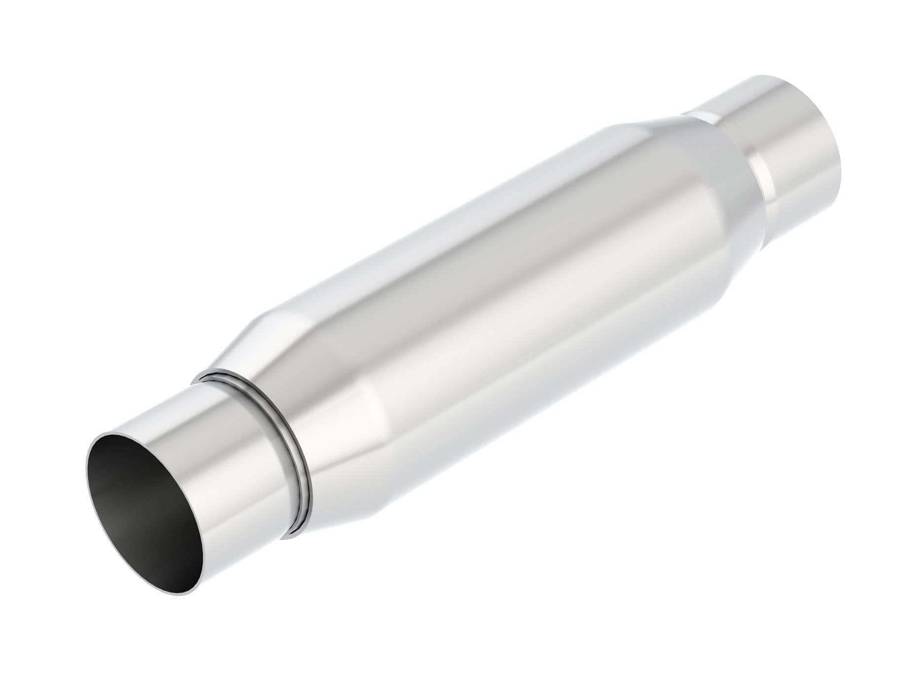 Borla RESONATOR:2.5IN CENTER/CENTER 3.50 RD X 10.00INCRATE MUFFLER TOURING RESONATOR