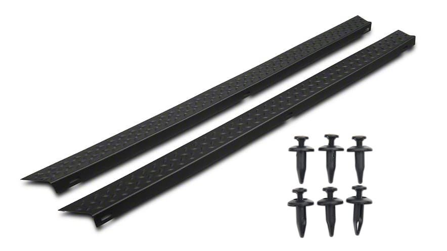 JEEP TRAIL ARMOR SIDE ROCKER PANEL PAIR, DURA-FLEX(R) 2000 TPO TEXTURED DIAMONDBACK