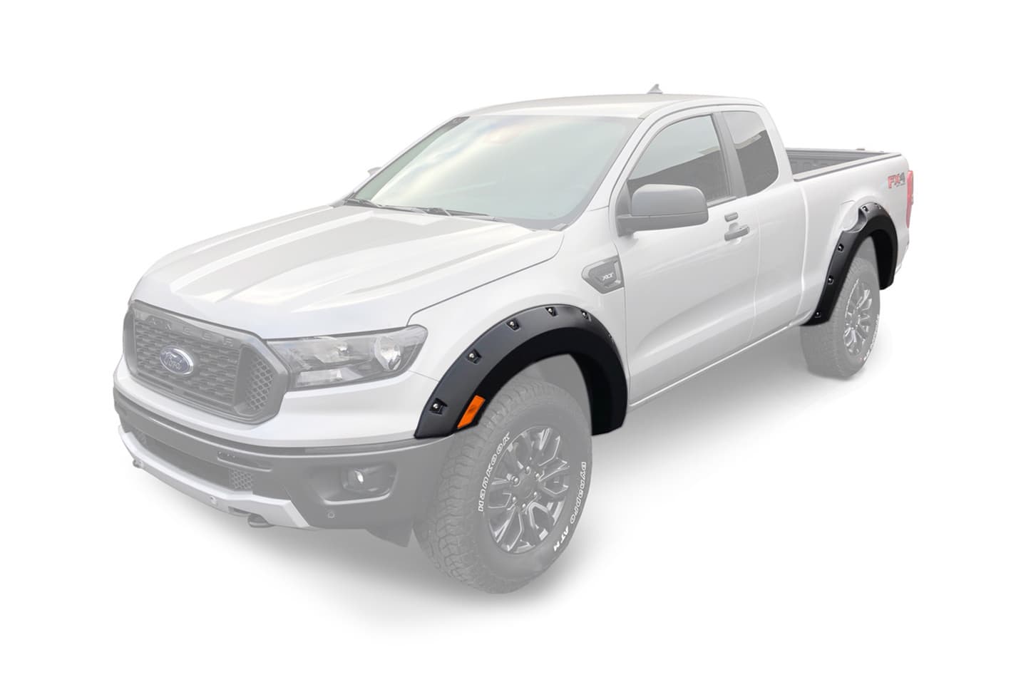 19C RANGER FENDER FLARE POCKET STYLE 4PC BLACK