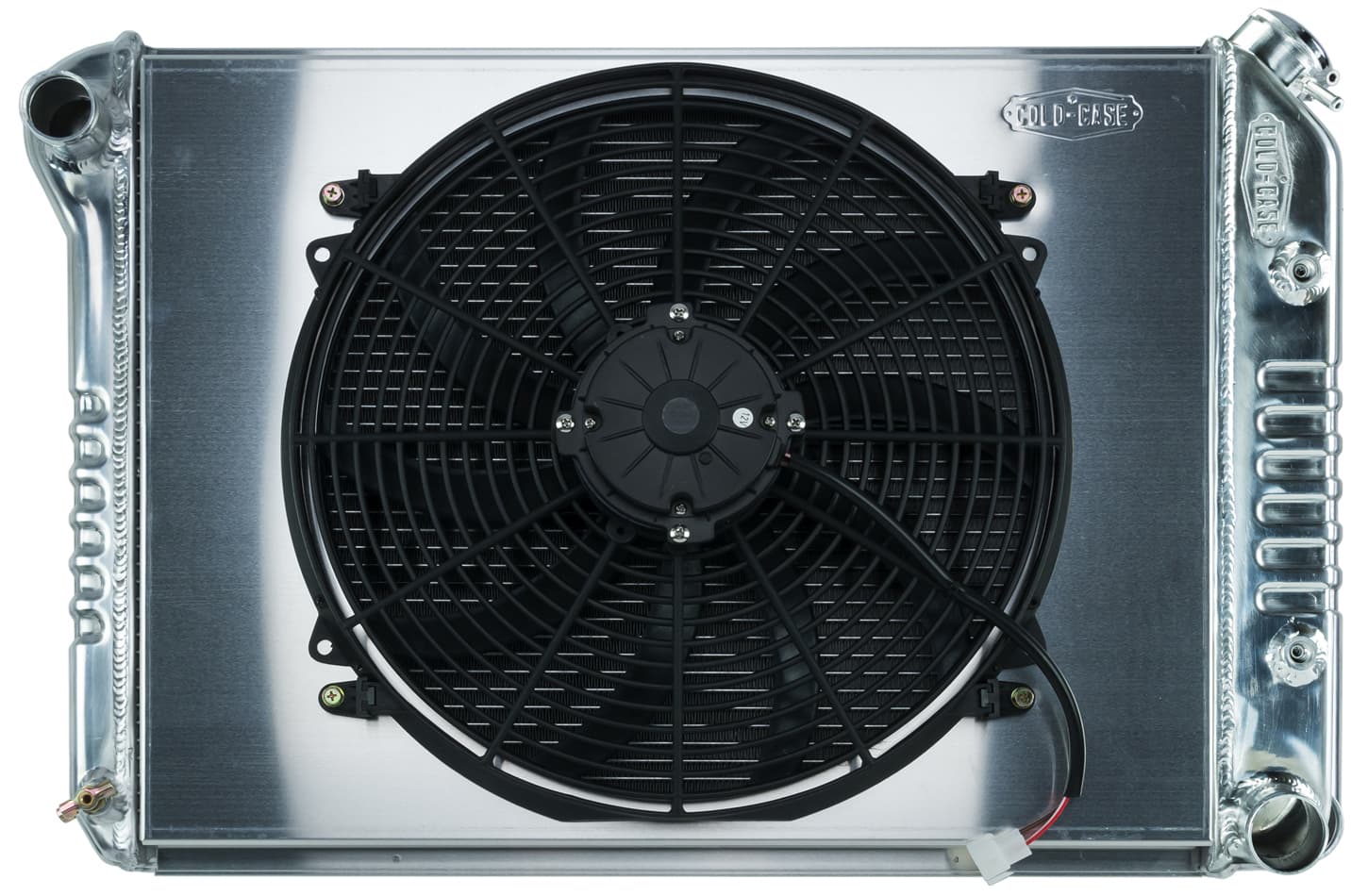 COLD-CASE Radiators 68-79 Nova BB Aluminum Performance Radiator And 16 Inch Fan Kit AT Cold Case Radiators