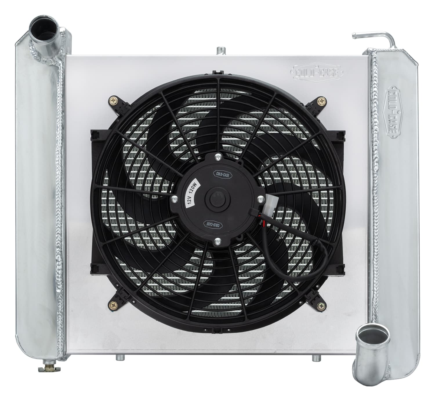 COLD-CASE Radiators Cold Case Radiators 61-62 Corvette Aluminum Performance Radiator 16 Inch Fan Kit Cold Case Radiators CHV711K