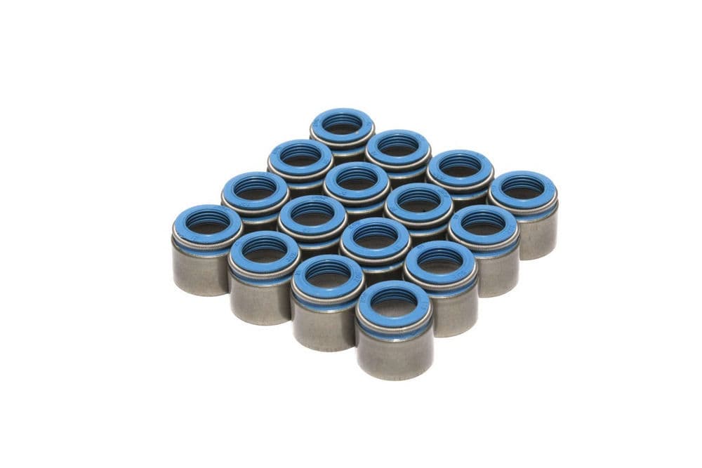COMP Cams 518-16 Set of 16 Metal Body Viton Valve Seals for .530 Guide Size, 11/32 Valve Stem
