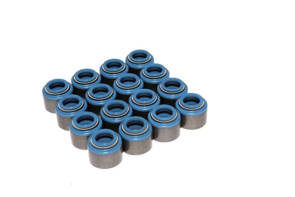 COMP Cams COMP Cams 529-16 Set of 16 Metal Viton Valve Seals for .530 Guide Size, 11/32 Valve Stem