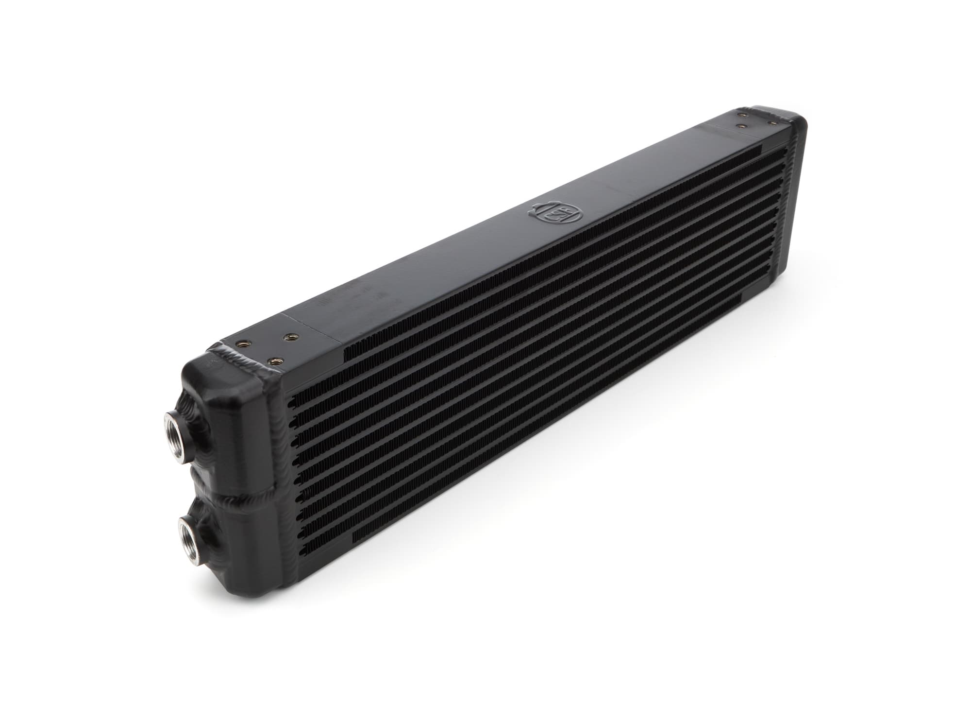CSF Cooling - Racing & High Performance Division Universal Dual-Pass Oil Cooler w Direct Fitment for Porsche 911 center front oil cooler RS Style - M22 x 1.5 connections - 24 ftL x 5.75 ftH x 2.16 ftW