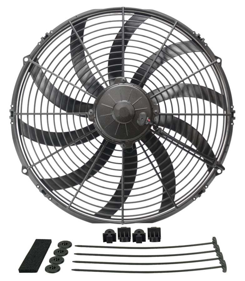 Derale HO Extreme 16in Curved Blade Puller Electric Fan