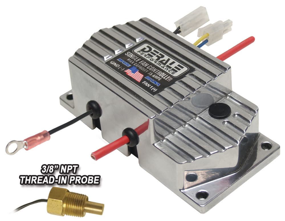 Derale Derale 16779 High Amperage Adjustable Single Electric Fan Controller 3/8 NPT Thread In Probe
