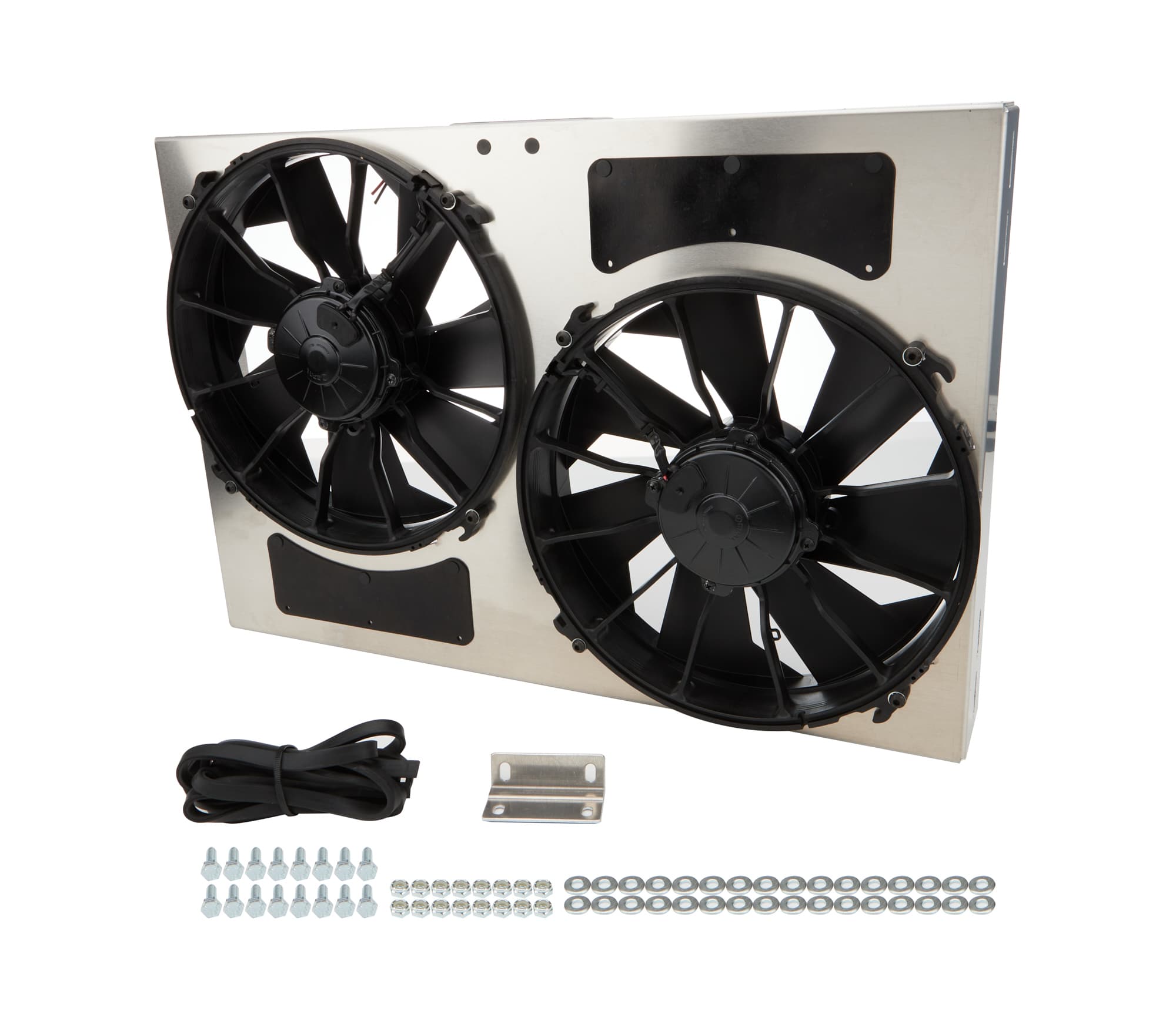 Derale Derale 16826 Powerpack - High Output Dual 12 Electric RAD Fan/Aluminum Shroud Kit