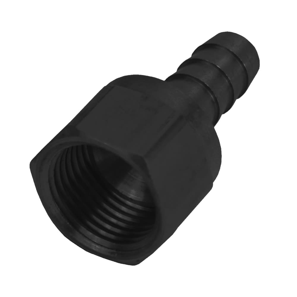 8AN Female Swivel x 3/8 Barb Hose Fitting - Each
