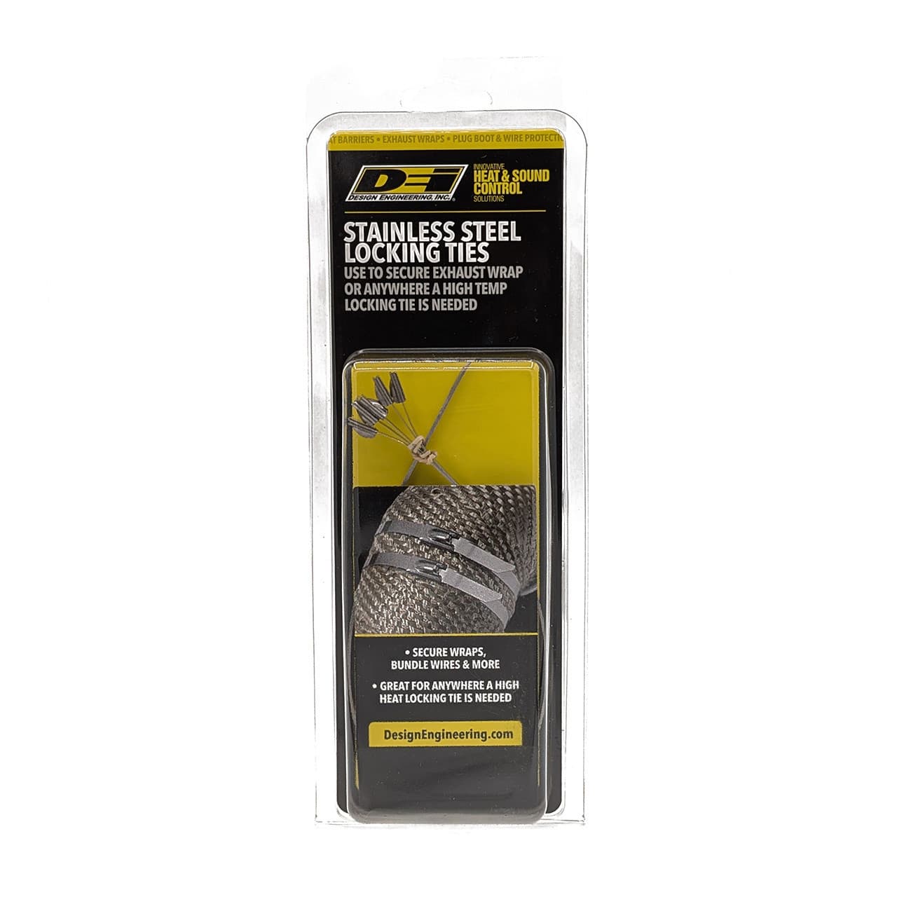 Design Engineering DEI 10202 Stainless-Steel Locking Ties 14 5-Pack 010202