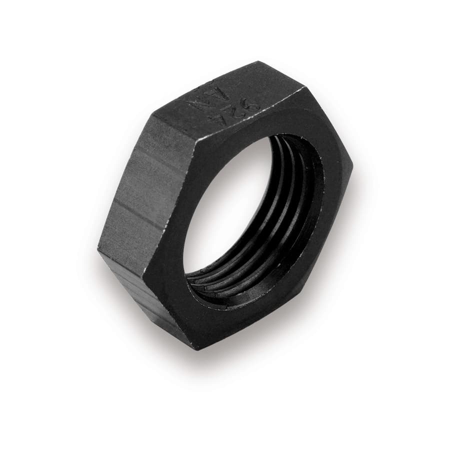 Earl's Performance BLACK ANO 6 BULKHEAD NUT