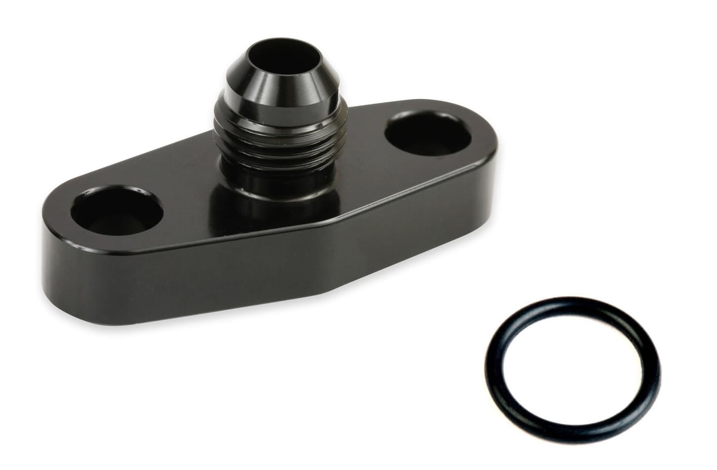 Earl's Performance Turbo Oil Drain Back Flange 6an - Black