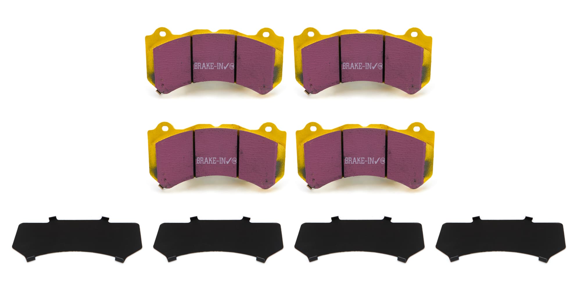 Yellowstuff Street And Track Brake Pads; FMSI Pad No. D1405; Pad Dimensions: 190 x 93 x 15mm;