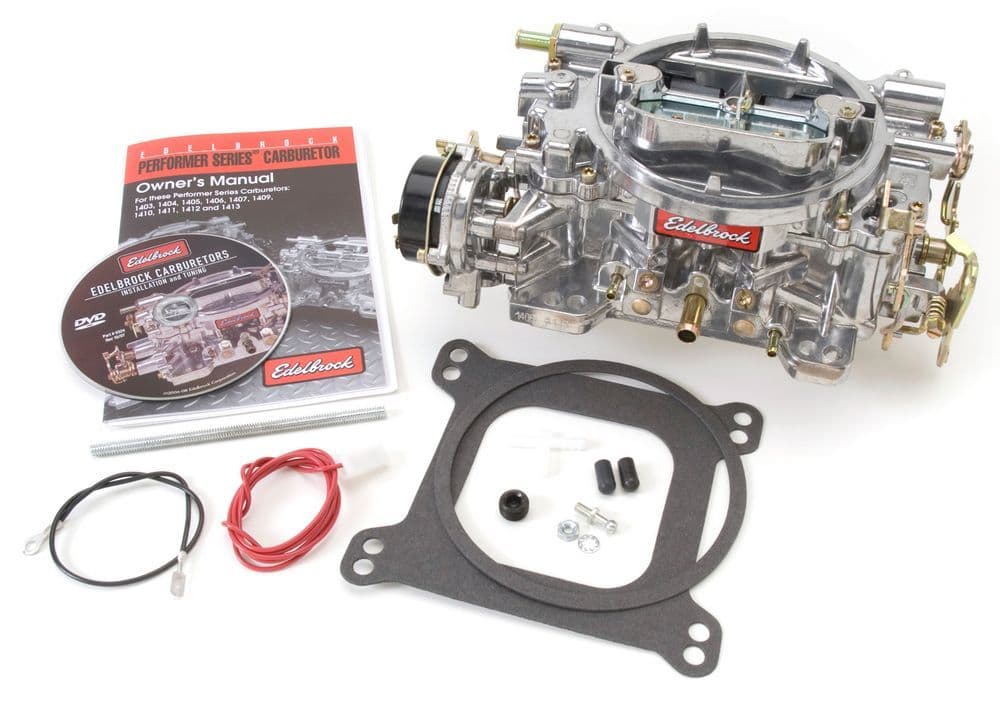 Edelbrock 1406 Performer Carburetor #1406 600 CFM W/ Electric Choke, Satin (Non-EGR)
