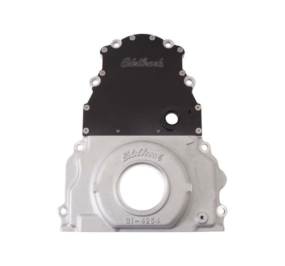 Edelbrock 4255 Timing Cover 2004-07 GM LS2 Two Piece