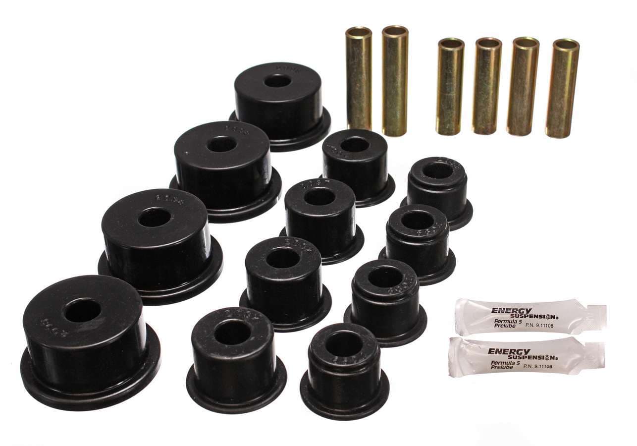 Energy Suspension REAR LEAF SPRING BUSHING SETBLKPERFORMANCE POLYURETHANE