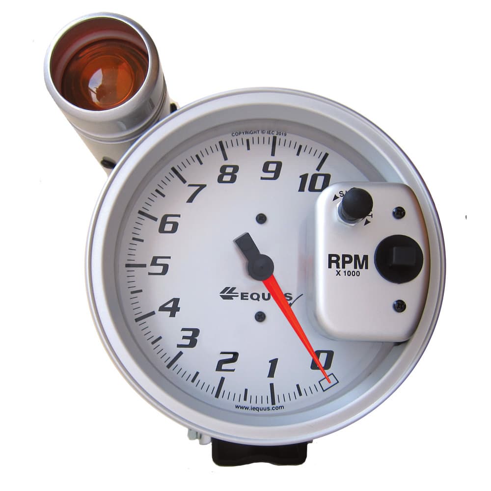 5in. Pedestal Tachometer; 0-10;000 Rpm; Silver; Equus
