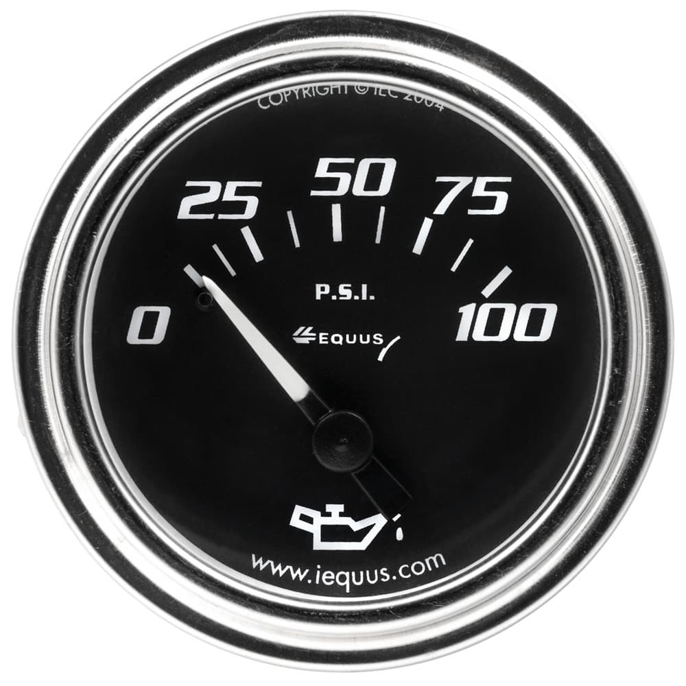 AutoMeter 2.0 Dia Oil Pressure Gauge Chrome 0-100psi