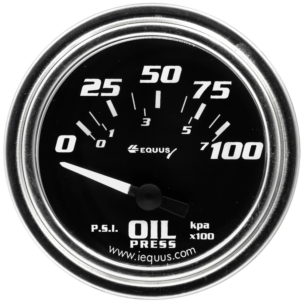 2.0 Dia Oil Pressure Gauge Chrome 0-100psi