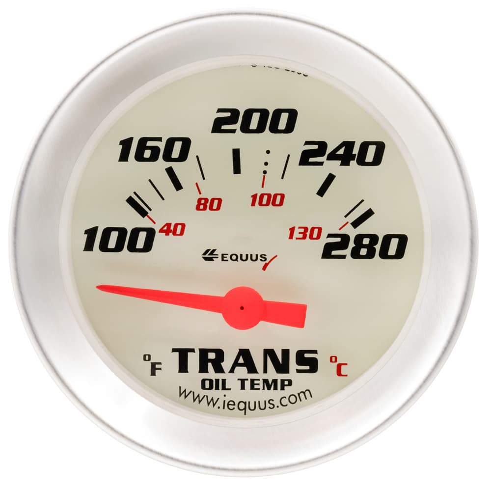 2.0 Dia Trans Temp Gauge Silver 100-280