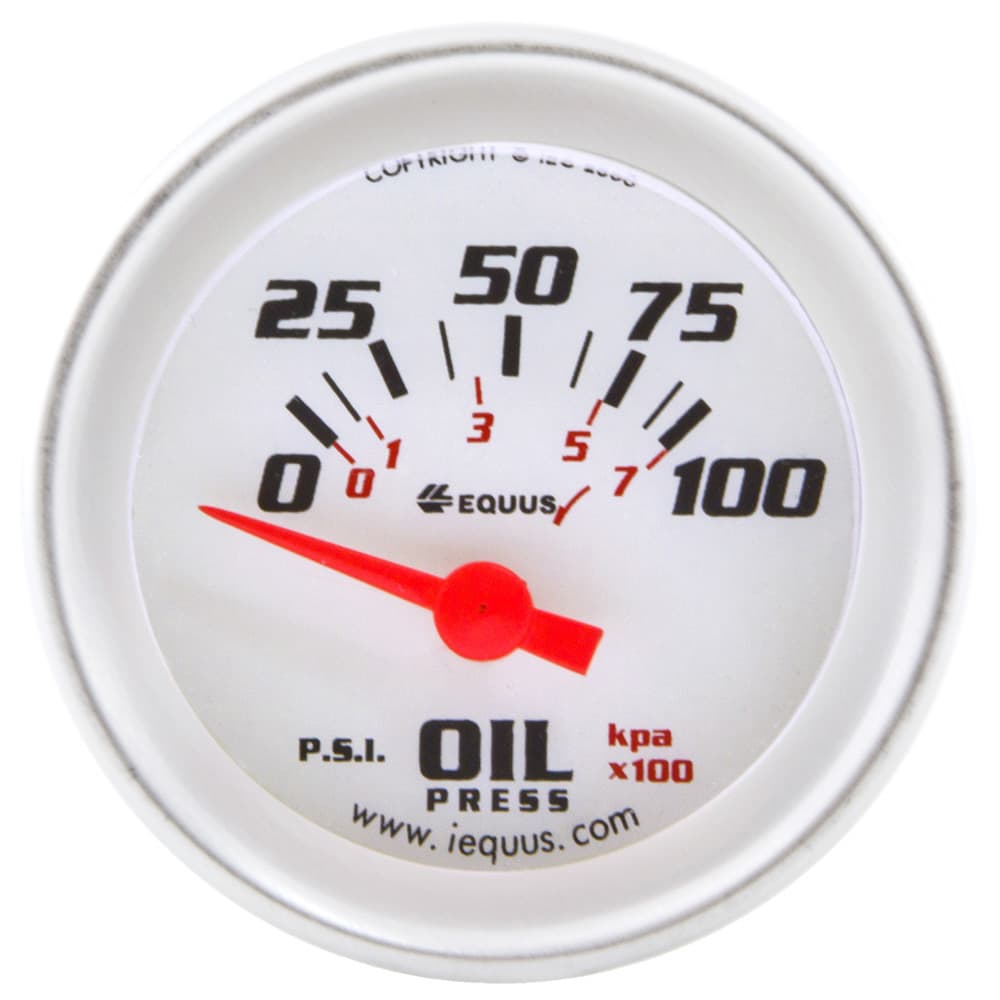 AutoMeter 2.0 Dia Oil Pressure Gauge Silver 0-100psi