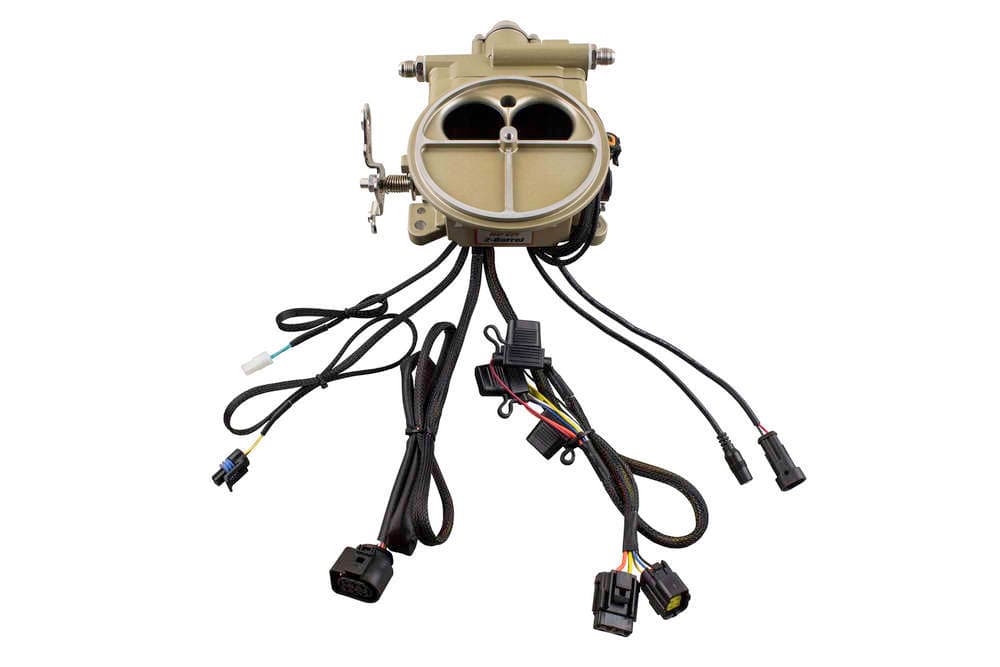 FiTech Fuel Injection Go EFI 2 Barrel EFI Kit HP Classic Gold