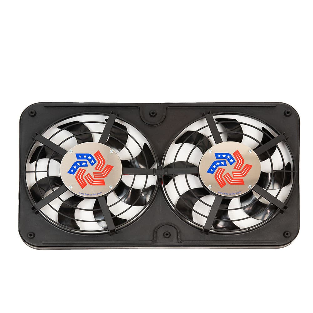 Flex-A-Lite FAN ELECTRIC 12 1/8IN DUAL SHROUDED PULLER LOPROFILE SBLADE W/ VARIABLE SPEED