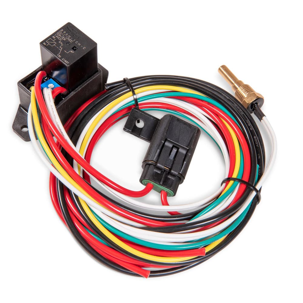 COMPACT ADJUSTABLE ELECTRIC FAN CONTROLLER AND RELAY KIT WITH THREADIN PROBE
