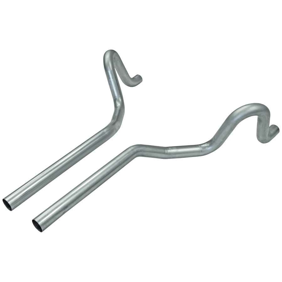 Flowmaster Tailpipes, 2.50" Mandrel Bent Tubing for 64-72 GM A-Body, 16 Gauge Aluminized Steel: 1 pr