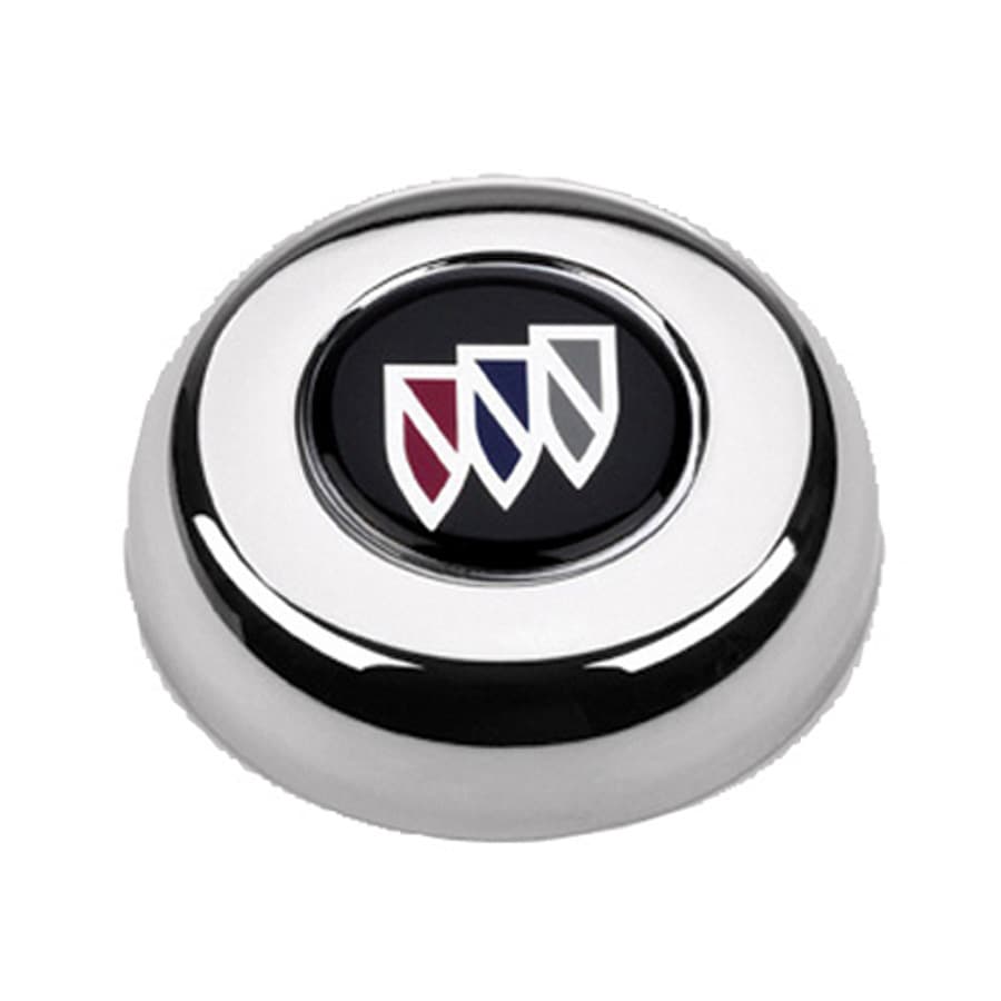 Grant GM Licensed Horn Button; Chrome; Buick®; Classic/Challenger Wheels;