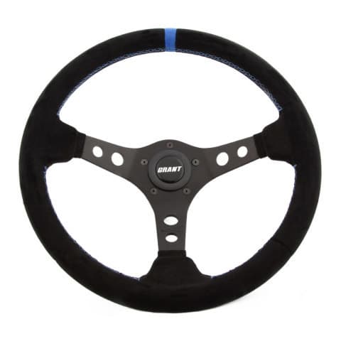 Grant Suede Racing Steering Wheel w/Center Marker