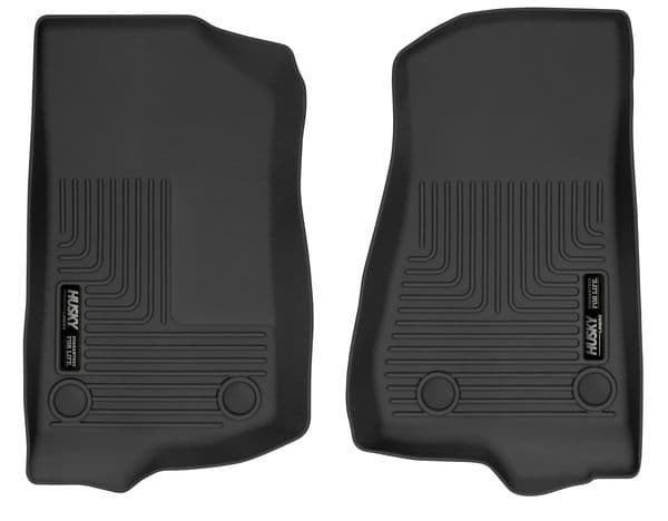 Husky Liners 18C WRANGLER 2 DOOR/18 WRANGLER 4 DOOR BLACK FRONT ROW FRONT FLOOR LINERS