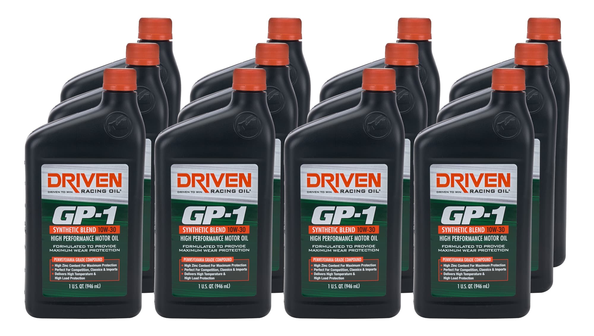 Driven Racing Oil GP-1 10w30 SemiSynthetic Oil Case 12 x 1 Quart