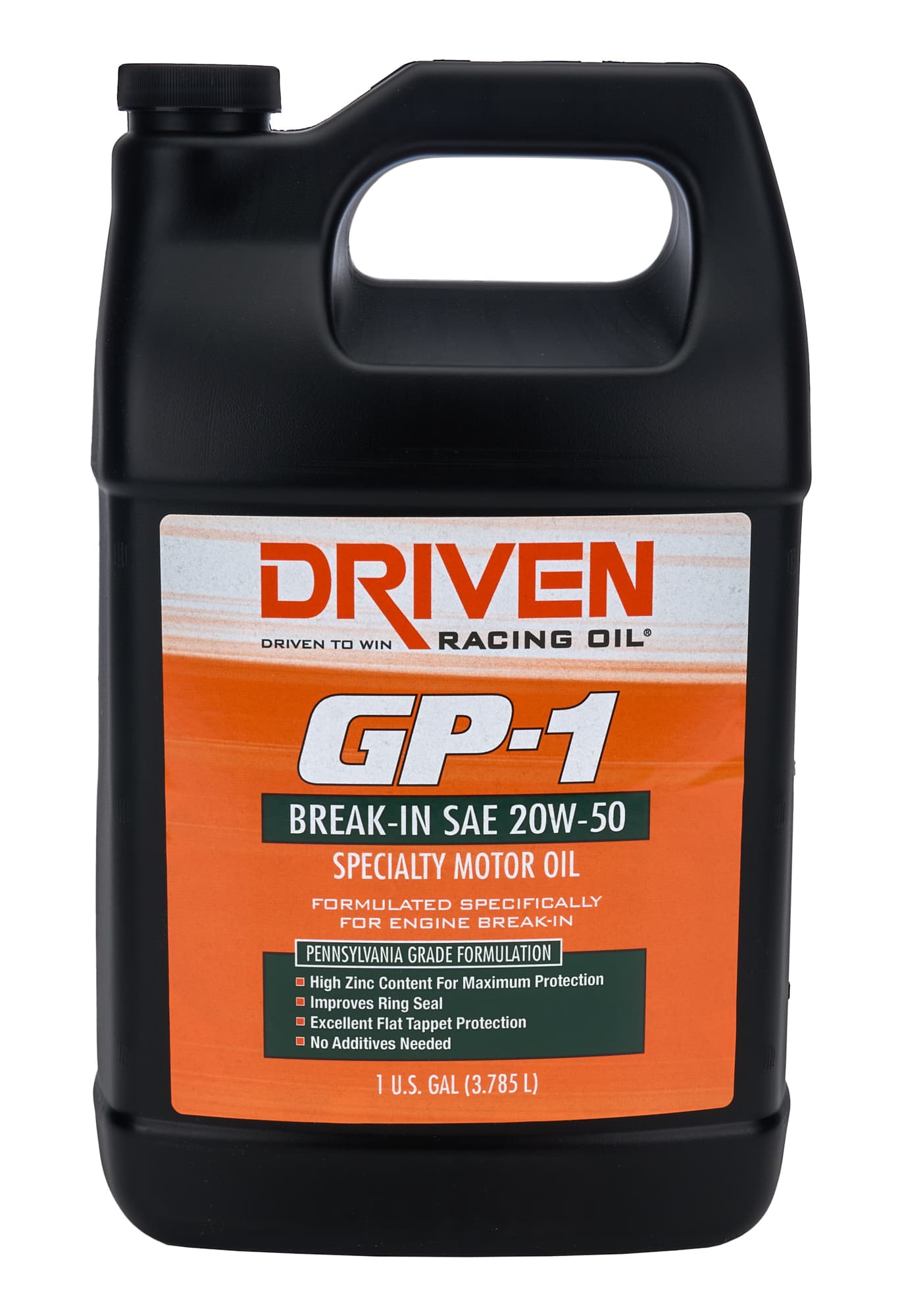 Driven Racing Oil GP-1 Conventional Break- In Oil 20w50 1 Gallon