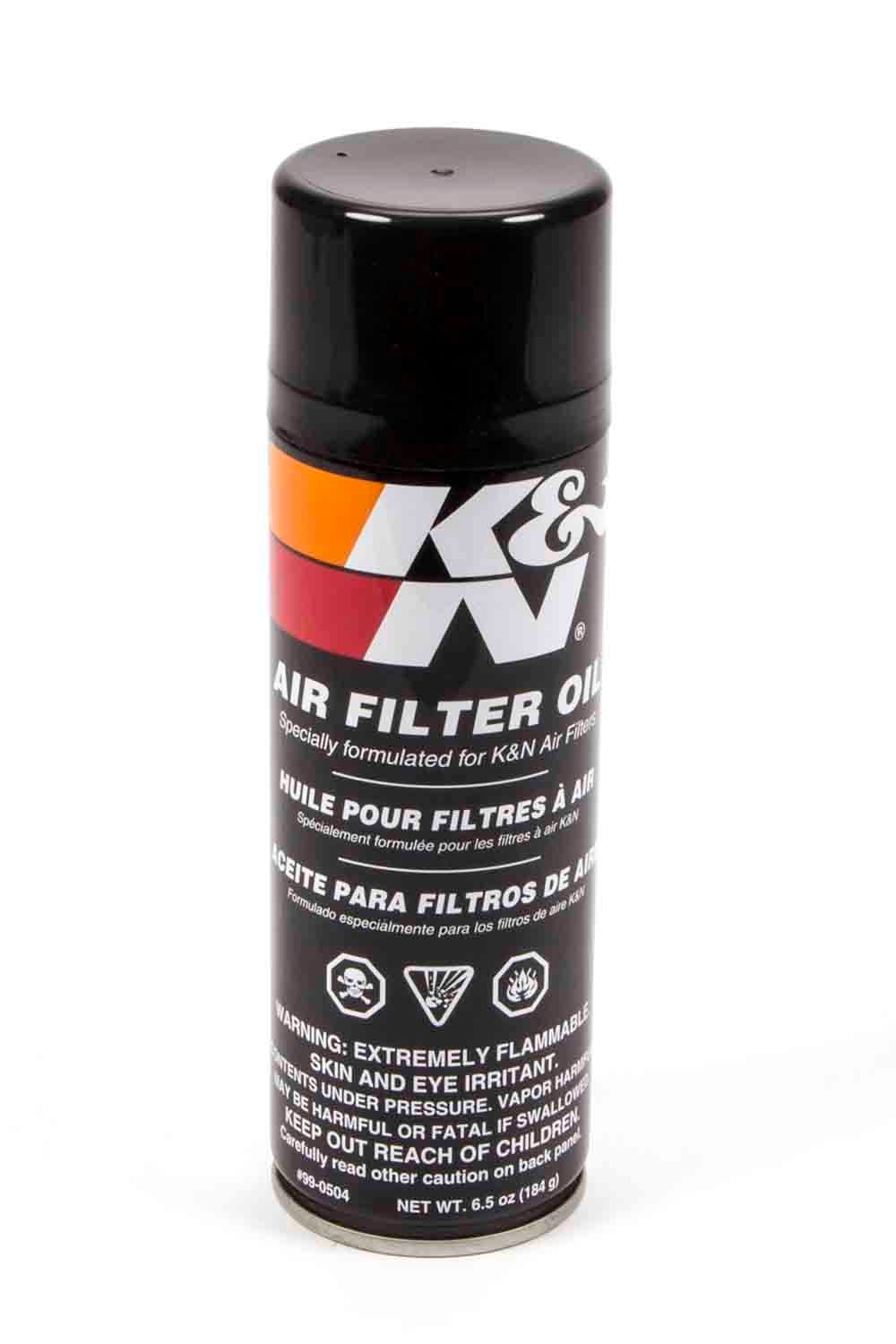 K&N FILTER OIL; 6.5 OZ AEROSOL SPRAY Air Filter Oil - 6.5oz- Aerosol