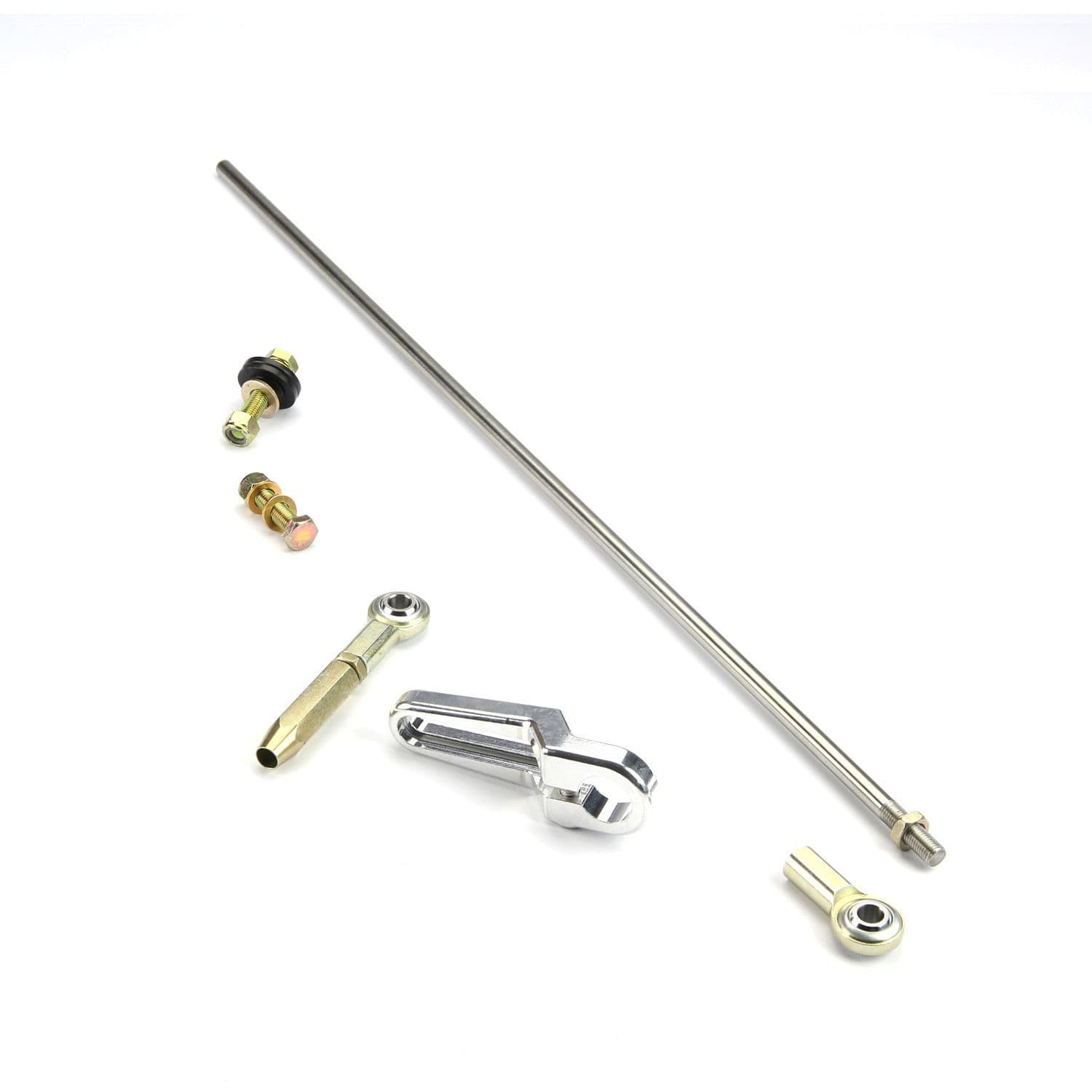 Lokar Adjustable Column Shift Linkage Kit; Fits w/Ford C-4/C-6; Incl. Column Bushing/Rod Ends/Hardware; Billet Aluminum;