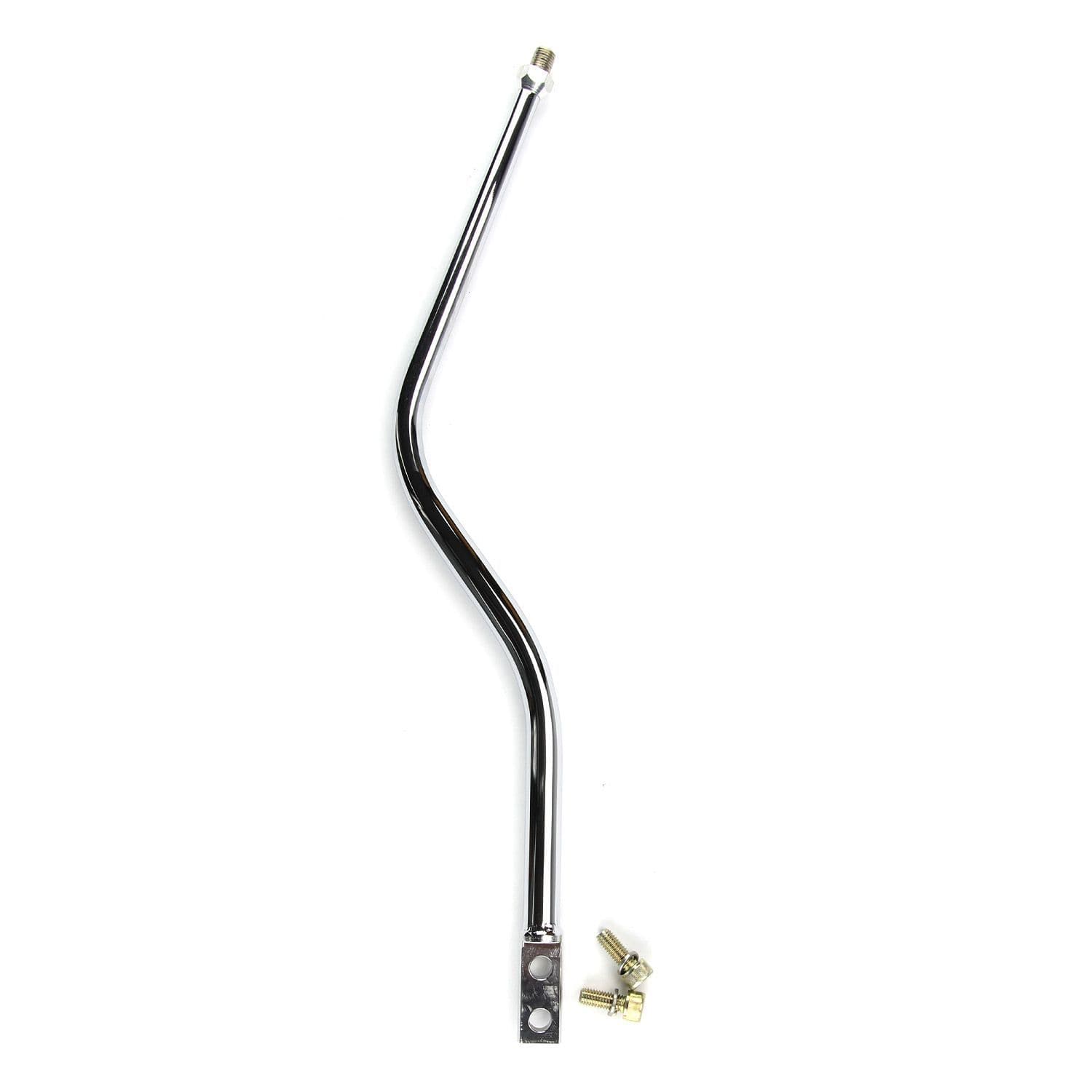 Lokar Manual Transmission Shifter Lever; Fits w/Tremec/Borg Warner T5/T45/T56; Incl. 8 mm Socket Head Cap Screws; 16 in. Double Bend; Chrome Finish;