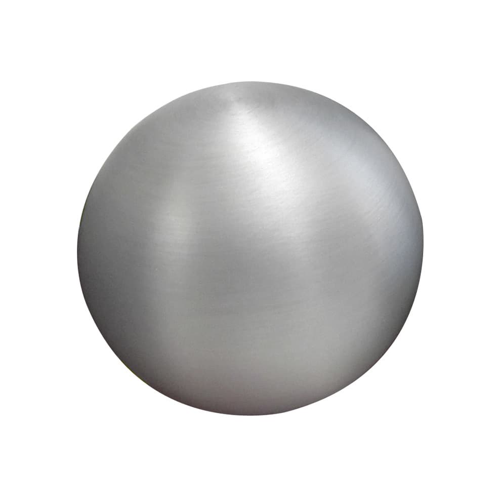 Lokar Auto Transmission Shifter Knob; For Lokar Shifter Knob Adapter; 2 in.; 3/8 in. -24 Thread; Billet Aluminum; Round; Brushed Finish;