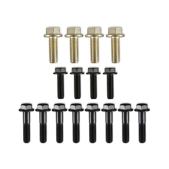 MOPAR GEN III HEMI TO TKX/TKO BELLHOUSING INSTALLATION BOLT KIT STEEL BLACK/OX