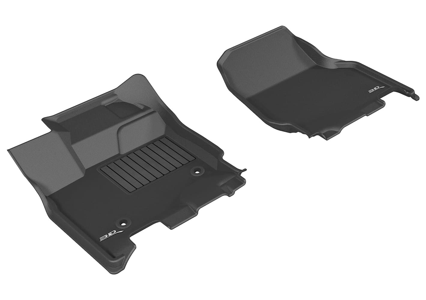 1520 F150 SUPERCREW KAGU BLK 1ST ROW(2 EYELETS NOT FIT 4X4 M/T FLOOR SHIFTERS)FLOOR LINER